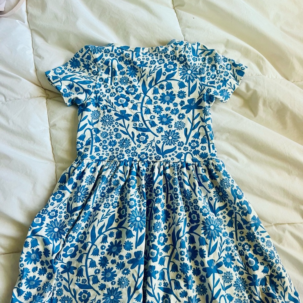 Floral Blue Kids Dress